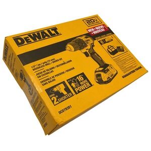 DEWALT DCD793D1 20VMAX Brushless 1/2" Cordless Drill Driver Kit with 2Ah Battery